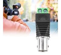Oumefar Terminal de Connecteur Femelle Coaxial BNC Vert pour Caméra Balun Vidéo CCTV, Ensemble de 10 Pièces, Matériau ABS