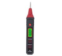 Oumefar Testeur de Tension Stylo, Détecteur de Séquence de Phase NCV 12-300V AC avec Affichage LCD, Alarme Sonore/Lumière, Lampe de Poche pour la Réparation des électriciens