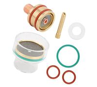 Oumefar TFM53NCN Kit de Soudage TIG WP9 WP20 Ensemble de Pinces de Serrage en Verre Transparent pour un Soudage Précis et de Petits Travaux Construction Durable en Caoutchouc de Cuivre (2ème ch)