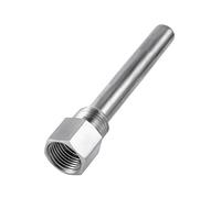 Oumefar Thermowell en acier inoxydable, puits thermométrique en acier inoxydable, Filetage NPT 1/2 pouce pour capteurs de température, Thermomètres Thermowells