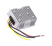 Oumefar Transformateur de Chariot électrique Durable 10A Réducteur de Puissance Convertisseur pour Systèmes de Navigation de Voiture en Aluminium moulé Sous Pression IP68 étanche 74x74x32mm