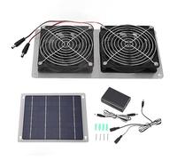 Oumefar Ventilateur à énergie Solaire 100 W, Ventilateur D'extraction à Panneau Solaire avec Panneau Monocristallin à Haute efficacité pour Maison D'animaux, Grenier, Grange, Serre