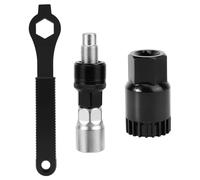 Oumers Extracteur de manivelle de vélo avec clé de 16 mm, Outil d'extraction de manivelle, Bras et clé à molette, kit d'outils de réparation