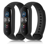 Oumida 2 PCS Bracelet, en Silicone Souple Respirant Compatible Uniquement pour Xiaomi Mi Band 5/ Mi Band 6/6 NFC/Amazfit Band 5