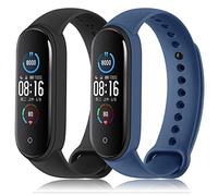 Oumida 2 PCS Bracelet pour Mi Band 5/ Mi Band 6/6 NFC/Amazfit Band 5, Bracelet en Silicone Souple Respirant Compatible Uniquement pour Xiaomi Mi Band 5/ Xiaomi Mi Band 6/6 NFC/Amazfit Band 5