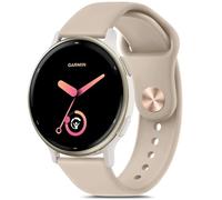 Oumida Bracelet Garmin pour Garmin Forerunner 165/165 Music/Forerunner 55, Vivoactive 5 / Vivoactive 3 pour Femmes Hommes, 20 mm Bracelets en Silicone de Sport de Remplacement pour Montre, Couleur Thé
