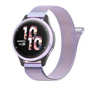 Oumida Bracelet pour Fossil Femme Gen 6/Fossil Femme Gen 5E, 18mm bracelet acier inoxydable pour Vivoactive 4S/Venu 2S/Venu 3S/Vivomove 3S, Arc-en-ciel