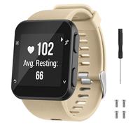 Oumida Bracelet pour Garmin Forerunner 35 / Approach S10, Sport Silicone Souple Bracelet Compatible avec Garmin Forerunner 35 / Approach S10, Beige