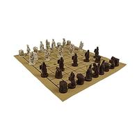 OUMIFA Jeu d'échecs Deluxe Chine Chess Jeu Jeu Résine Échecs d'échecs en Daim Châqueaux Chessboard Chess Board Jeux Retro Entertainment