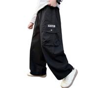 OUMSHBI Pantalon Garçon Cargo Jogger Enfant Taille Élastique Jogging Sweatpants avec Multiples Poches Training Sports Garçon Jogger Pants Coupe Décontractée Survetement De Travail Pantalons