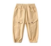 OUMSHBI Pantalon Garçon Cargo Jogger Enfant Taille Élastique Jogging Sweatpants avec Multiples Poches Training Gym Garçon Jogger Pants Coupe Décontractée Pantalon De pour Enfants Uniforme Scolaire