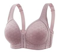 OUMSHBI Soutien-Gorge à Fermeture Avant pour Femme - Grande Poitrine - Couverture complète - Fermeture Avant - Soutien-Gorge sans Couture Post-Chirurgie - Soutien-Gorge de Fitness - Grande Taille