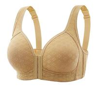 OUMSHBI Soutien-Gorge à Fermeture Avant pour Femme - Grande Poitrine - Couverture complète - Fermeture Avant - Soutien-Gorge sans Couture Post-Chirurgie - Soutien-Gorge de Fitness - Grande Taille