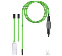 oumuik Nettoyant Aquarium Vert Aspirateur pour Aquarium Nettoyant pour Aquarium Pompe à Siphon Nettoyeur de Gravier avec contrôle de débit réglable pour Changement d'eau, Nettoyage de Sable/Gravier