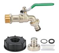 oumuik Robinet Ibc, Accessoires de réservoir Ibc & conteneur, robinet Ibc 3/4" avec adaptateur s60x6 pour citerne d'eau de pluie