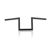 OUMUR Guidon de moto 20,3 cm Hauteur 2,5 cm Ape Hanger Z-Bars pour Harley Sportster XL883 XL1200 Softail Dyna pour Yamaha Suzuki Kawasaki Chopper Cruisers Bobber Cafe Racer Custom Bike 1982 et plus