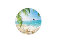 Ound Drink Ensemble de sous-verres absorbants en forme de diatomées, dessous de verre en terre de diatomées, étoile de mer, plage, palmiers marins, tasse à café, dessous de verre pour pot de fleurs