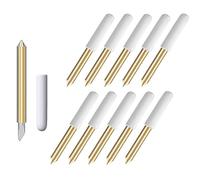 OunglyChoi Lot de 10 lames de coupe pour Cricut Maker, lame de rechange à pointe fine de qualité supérieure avec 45 degrés compatible avec machine de découpe Cricut Maker/Maker3, Explore Air/Air