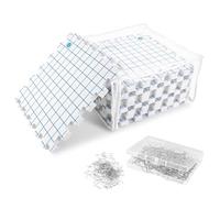 Oungy Kit Blocage Tricot 9 Dalles Modulables en Mousse avec 100 Épingles, Tapis Crochet Grille 30,5 cm, Planches pour Laine, Dentelle et Couture Créative
