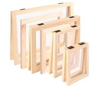 Oungy Lot de 6 pots en papier, 6 tailles, cadres de fabrication de papier, (A4, A5, A6 et A7), cadre de réalisation de papier 25 x 34 cm, cadre de création, kit de sérigraphie, cadre pour art du