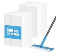 Oungy Swiffer Lot de 300 chiffons de nettoyage à sec pour Swiffer, serpillères sèches pour Swiffer, recharge d'aimant à poussière pour le nettoyage des sols en bois dur