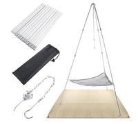 Oungy Trépied de feu de camp, brasero portable pour camping