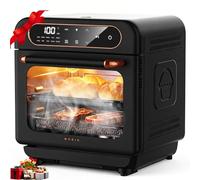 OUNIN Air Fryer Multifonction 12L, Four Electrique 8-en-1, Mini Four à Double Zone de Cuisson, 1100W, Adapté à la Friture à Air, la Cuisson au Four, la Cuisson à la Vapeur et Divers Modes de Cuisson
