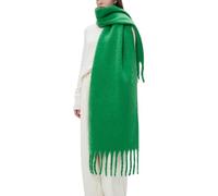 OUNIYA Grande écharpe à carreaux colorés surdimensionnés épais et doux en laine cachemire pour l'hiver chaud pour femme, vert vif, Large