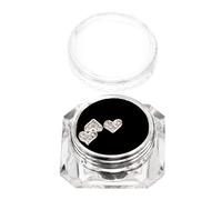 OUNONA 1 Boîte Boîte de Décorations Dents Cœur Perlé Doré Kit Bijoux Diy Unisexe Accessoires Sécurisés et Lumineux pour