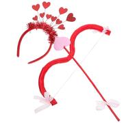 OUNONA 1 Ensemble Accessoires pour arcs et flèches costume de cupidon pour cosplay nom accessoires cupidon pour femmes accessoires de costume de Cupidon ABS rouge