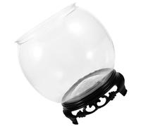 OUNONA 1 Ensemble Aquarium Rond Transparent Bocal à Poisson de Bureau Bol de Poisson Exquis réservoir d'eau Bocal Vivier de s Aquarium de Table l'animal de Compagnie