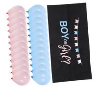 OUNONA 1 Ensemble Ballons Latex pour de Genre Ballons Roses avec Accessoires pour Fête de Naissance et Photos Inoubliables