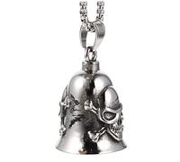 OUNONA 1 ensemble Chaîne de Cou Acier avec Pendentif Cloche pour Hommes Accessoire Vintage et Durable pour Motards Clé de Décoration Unique