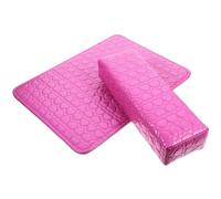 OUNONA 1 ensemble Coussin de Manucure Ensemble de Repose Mains et Tapis de Nail Art Rose Accessoire Indispensable pour Salon et Usage Domestique