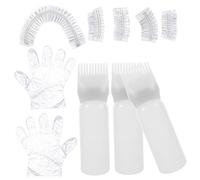 OUNONA 1 ensemble Kit de Coloration Capillaire Complet avec Outils de Bouteille Applicatrice Flexible Gants et Bonnet de Bain pour Salon à Domicile et Voyage