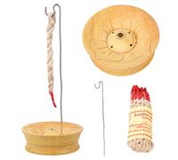 OUNONA 1 Ensemble Support à Corde Brûleur Lotus pour Décoration Intérieure et Relaxation pour Anniversaires Mariages Noël et Autres Événements