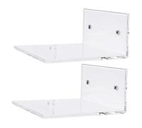 OUNONA 1 Jeu Étagère Murale Acrylique pour Gel Lot de Support Suspendu pour Et Parfum Accessoire De Salle De Bain Transparent 2 Pièces