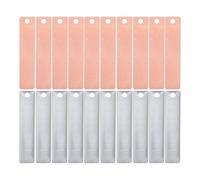 OUNONA 1 Kit de Bandes de Zinc Et de Cuivre pour La Production D'énergie par Piles à Fruits : Matériel Expérimental, Plaques D'anode en Zinc Mince pour Piles Primaires, Apprentissage