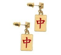 OUNONA 1 Paire Boucles Oreilles Mahjong Accessoires Ludiques pour Femmes et Élégantes avec de Dés Parfaites pour Fêtes Vie