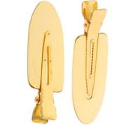 OUNONA 1 Paire de Pinces à Frange en Métal Doré sans Traces Légères et Pratiques Clips Coiffure Unisexe pour Toutes Longueurs de Cheveux Usage Quotidien et Professionnel Accessoires