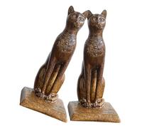 OUNONA 1 Paire Supports Égyptienne Décoration de Bureau Animalière Stoppeur pour Maison Bureau