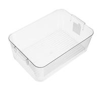 OUNONA 1 Pièce boîte de rangement cosmétique plateau organisateur de stockage de maquillage contenants de maquillage coffre de rangement récipient cosmétique casier de rangement blanche