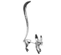 OUNONA 1 pièce Boucles Oreilles Femme Élégantes Or Blanc Pendentifs Émail Forme de Renard pour Look Chic et Mignon