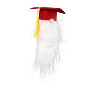 OUNONA 1 Pièce Longue Barbe Ornements Bouteille De Vin Décor Poupée Décor Tissu Poupée GNOME Poupée Bureau Décor Poupée Ornement Remise des Diplômes GNOME Ornement Poupée Vin Décor Non