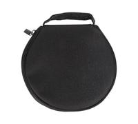 OUNONA 1 pochette ronde pour CD - Avec fermeture éclair - Porte-monnaie - Étagère de rangement pour CD - Pour ranger des DVD - Étui CD - Tissu Oxford