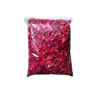 OUNONA 1 sachet de pétales de roses rouges séchées en confettis - 150 g / 0,33 lb - Pétales de fleurs véritables pour la décoration de mariage, les tables, les paniers de demoiselles