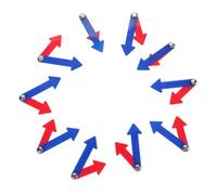 OUNONA 10 Ensembles Aiguilles de Montre pour Apprentissage Outils Éducatifs Rotatifs pour Garçon Fille Enseignement des Bases Mathématiques