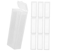 OUNONA 10 Pièces Boîte de Rangement pour Lames de Microscope Plastique Robuste Organise Diapositives Protection Transparente pour Envoi Usage Pathologie et Biologie Design Compact