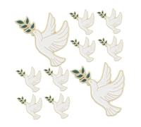 OUNONA 10 Pièces Broches de avec Branche Dolivier Pin's Oiseau Élégant pour Chapeaux et Sacs Accessoire pour Tenues et