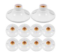 OUNONA 10 Pièces Douille E27 en Bakélite pour Lampe Prise Lampe Stable et Résistante Blanc pour Éclairage Domestique